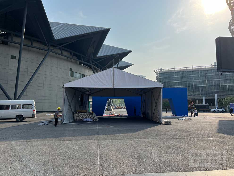華熠廠(chǎng)家出租會(huì)展中心大河車(chē)展安檢篷房